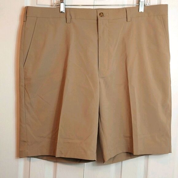 PGA Tour Moisture Wicking Golf Shorts Silver Mink - Picture 1 of 5
